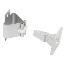 Door Holder Automatic Face Fixing Steel Catch Aluminium Keep Push to hold pull to release Silver stove enamelled