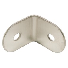 Angle Bracket 316 L Cubicle Fittings for 13 mm Board Partitions PBA Stainless steel Satin finish