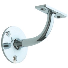Handrail Bracket Suitable for Flat Based Handrails Depth 73 mm Brass Polished brass finish