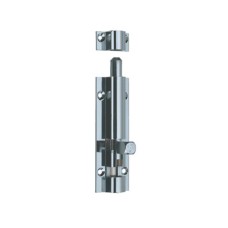 Barrel Bolt Straight Width 25 mm Brass Length x width: 100 x 25 mm satin chrome