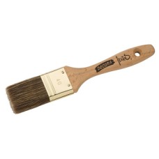 Flat Brush for Varnish Size 10 Raw wood handle with poly mix bristles Size: 40 mm