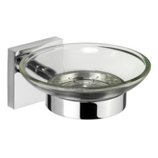 Soap Dish and Holder Height 54 mm x Width 108 mm x Depth 126 mm Chester Chrome plated finish