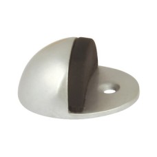 Door Stop Floor Mounted with Anti-Turn Peg Aluminium Satin anodised
