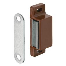 Magnetic Catch Pull 4-5 kg for Screw Fixing Square For screw fixing Brown