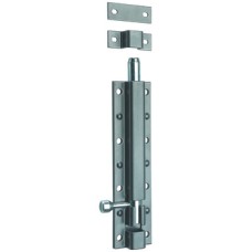 Tower Bolt Heavy Duty Length 250 mm Steel Pewter