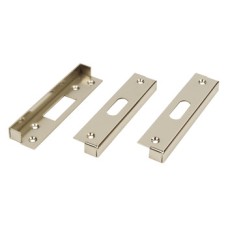 Rebate Set for Deadlocks Steel Satin chrome plated