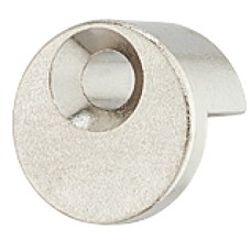 Mirror Clip Round with Rubber Pad Nickel plated finish