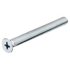 Threaded Screw Countersunk Head M5 x 25mm Galvanized
