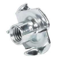 T-Nut with Four Prongs M8 internal thread galvanized