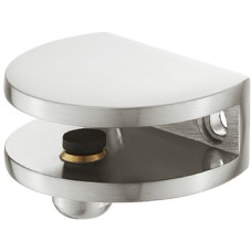 Shelf Support Clamp Design Screw Fixing for Glass and Wooden Shelves Small size for 5-8 mm shelf thickness polished chrome plated