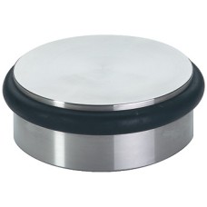 Door Stop Puck Floor Mounted Ø 92 x 34 mm Stainless Steel Weight 1.1 kg Satin