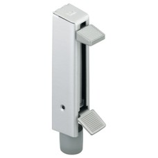 Door Holder Foot Operated Max. Throw 55 mm Stainless Steel With Rubber Foot Satin stainless steel