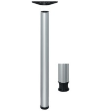 Table Leg Ø 60/80 mm Tubular Steel Steel Ø 60 mm height 870 mm stainless steel coloured