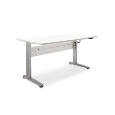 Electric Height Adjustable Desk Frame Frame Set for 2 Leg Workstation Load carrying capacity (including desktop) 70 kg Silver RAL 9006 finish