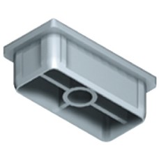 Tubular Insert 60 x 30 mm Shoptec Shopfitting System Bright finish