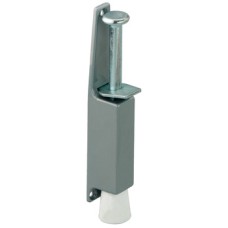 Door Stop Max. Door Weight 40 kg Zinc Alloy Steel and Rubber Startec Silver coloured lacquered case white stopper galvanized bolt