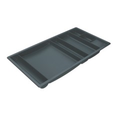 Pen and Pencil Tray with Seven Compartments Plastic Black finish