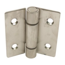 Hinge Height 90 mm x Open Width 82 mm 316 L Cubicle Fittings PBA Stainless steel fittings for glass partitions Sprung