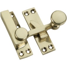 Sash Fastener Quadrant Arm Brass Polished brass