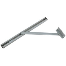Door Holder Overhead for Inward Opening Doors Aluminium Steel and Plastic Hold-open angle 90° to 130° Silver