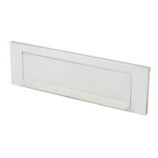 Letter Plate Sprung Flap 253 x 76 mm Aluminium Satin anodised