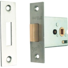 Toilet Cubicle Lock Mortice Deadbolt Operated by Turn/Emergency Release Backset 57 mm case size 76 mm polished brass