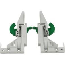 Front Brackets 1D Adjustment for Dynamoov Runners Grey plastic