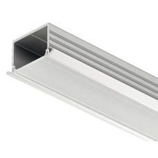 Aluminium Profile for Loox LED Flexible Strip Lights Loox 1191 Aluminium Recess mounted with frosted cover depth 11 mm length 2500