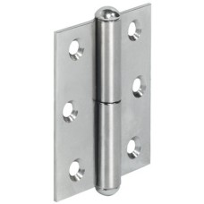 Furniture Hinge Straight Rolled Steel For butting inset or overlay doors Left-hand nickel plated