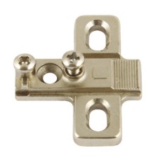 Mounting Plate Cruciform for Häfele 270° Hinge Keyhole Fixing Height 0 mm Hospa screw fixing