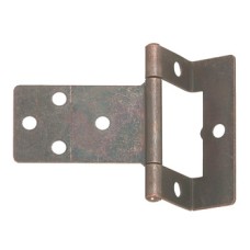 Flush Hinge Cranked Non Mortice Steel Non mortice for medium duty applications Electro brassed