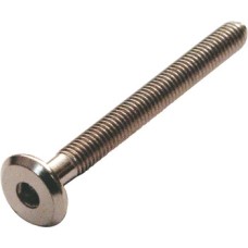 M6 Connecting Bolt Flat Ended Length 15 mm thread length 12 mm Bright zinc plated