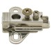 Mounting Plate for use with Stainless Steel Hinges Side and height adjustment Polished finish