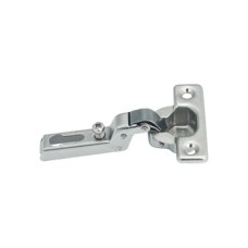 Concealed Cup Hinge 92° Half Overlay Mounting with Ø 26 mm Cup Keyhole fixing 9 mm crank screw fixing cup 38/7.5