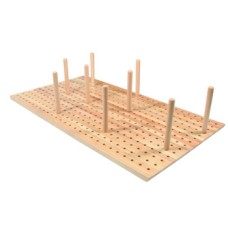Deep Drawer Organiser with Plate Stack Insert for Drawer Depth 450 mm Beech and Beech Plywood For 900 mm drawer width 793 mm insert width (9 dowels) 423 mm depth