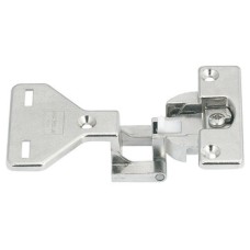 Exposed Axle Hinge 250° Full Overlay Mounting Aximat 100 For wooden doors Press fitting cup pre-mounted Euro screw fixing arm 48/6