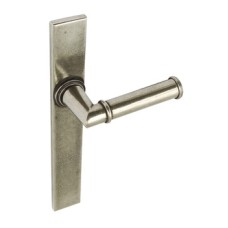 Lever Handles on Backplates for Multi-Point Patio Solid Pewter Lamont Unsprung