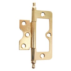 Flush Hinge Medium Duty for Inset Doors Steel With fixed pin Electro brassed