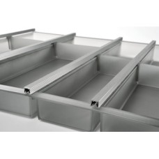 Cutlery Tray Set for Blum Tandembox Ninka Cuisio  For cabinets with 15/16 or 18/19 mm board thickness (variable soft edges) For drawer depth 450 mm for cabinet width 1000 mm graphite