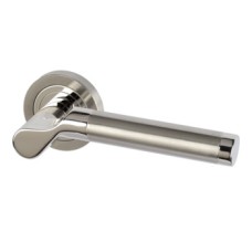 Lever Handles on Round Roses 304 Stainless Steel Selma Startec Polished/satin