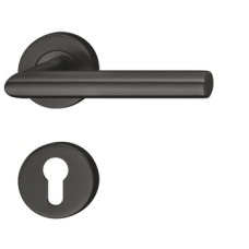 Lever Handle Set Grade 304 Stainless Steel HL01 Häfele Graphite black With WC release and inside turn