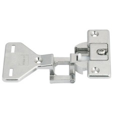 Exposed Axle Hinge 180° Half Overlay Mounting Aximat 100 Zinc alloy for screw fixing drilling pattern: 48/6 mm