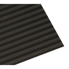 Drawer Insert Mat Grooved 1.5 mm Thick 500 mm Wide Polystyrene Length 2.2 m Black