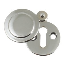 Escutcheons Standard Keyway With/Without Cover Brass Swing cover satin chrome