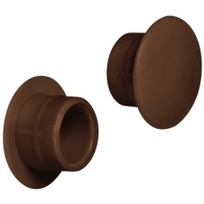 Cover Cap for Ø 12 mm Blind Hole For push fitting Dark brown RAL 8014