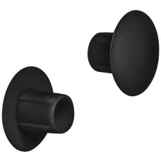 Cover Cap for Blind Holes Ø 5 mm Plastic For push fitting Black RAL 9005