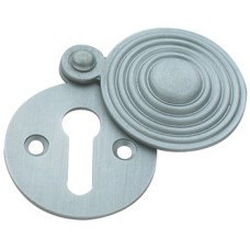 Escutcheons Queen Anne Covered Brass Polished chrome