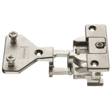 Exposed Axle Hinge 180° Twin Mounting Aximat 100 For wooden doors Screw fixing cup pre-mounted Euro screw fixing arm 48/6