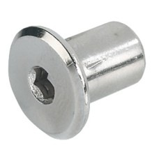 M6 Sleeve Nut with SW4 Hexagon Socket Steel With flat head burnished