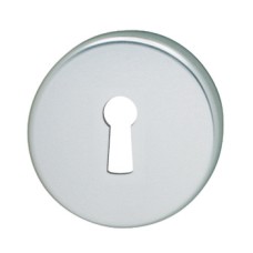 Escutcheons for FSB Lever Handles Standard Keyway Ø 55 mm Aluminium Silver anodised